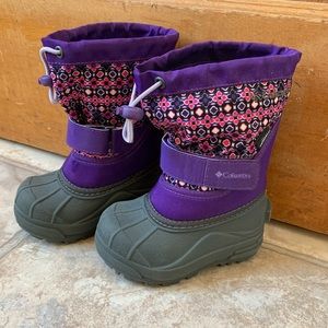 Columbia toddler girls snow boots